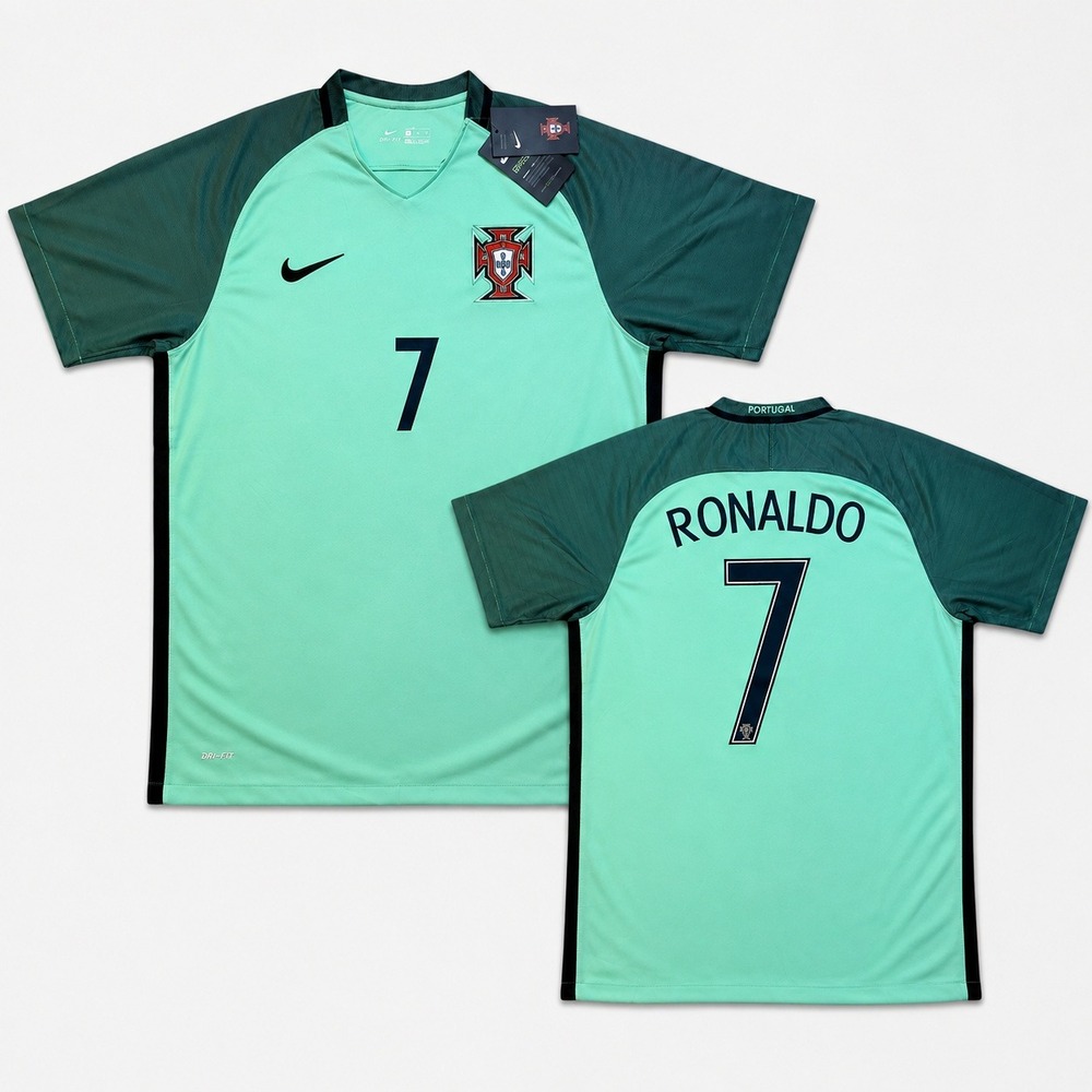 Nike Portugal Ronaldo 7 Away Jersey Teal Green New Mens Size XL